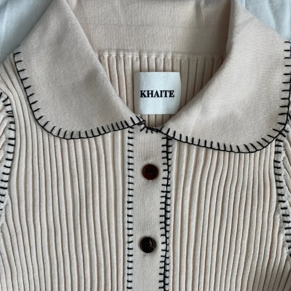 KHAITE $1120 THE TEAGAN RIBBED KNIT CARDIGAN SWEATER M EXCELLENT UNWORN - Picture 5 of 13